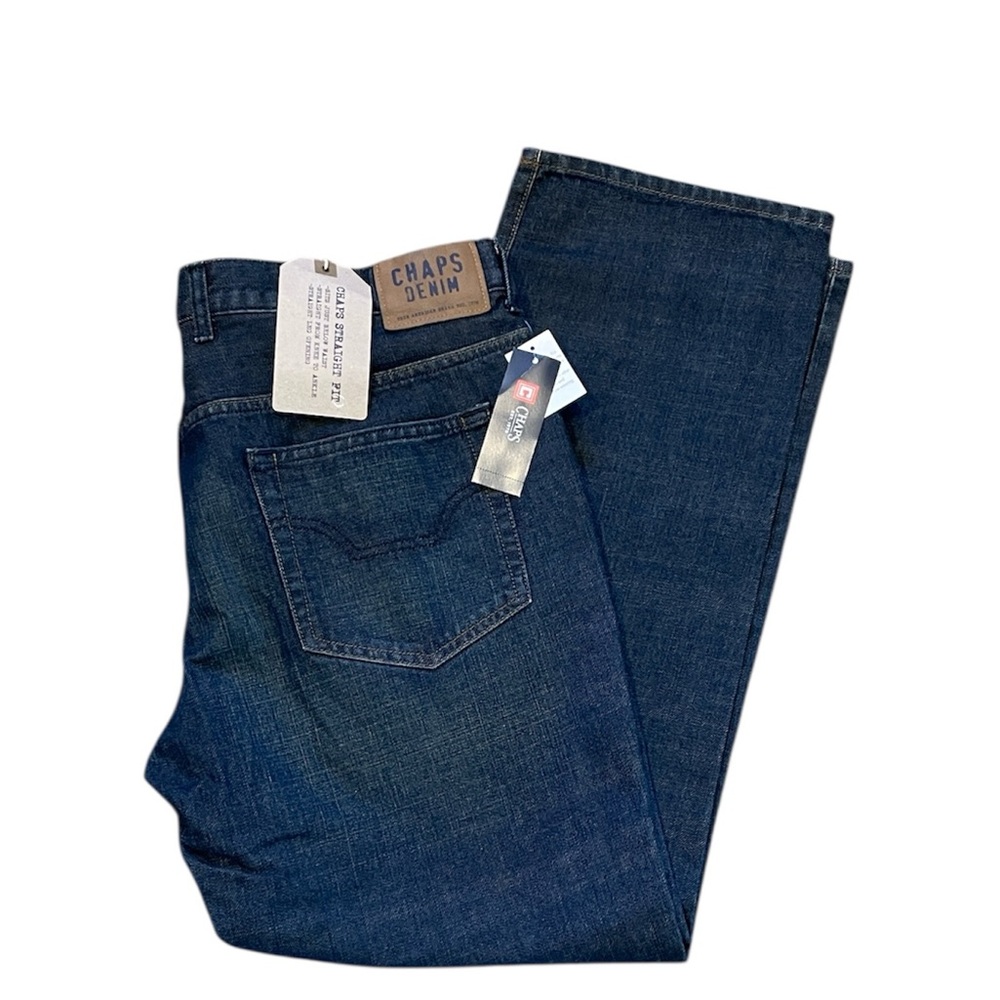 Chaps Men's Straight Leg Sits Below‎ Waist Jeans 38x30